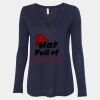 Women's Flowy Long Sleeve V-Neck Tee Thumbnail