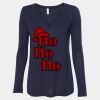 Women's Flowy Long Sleeve V-Neck Tee Thumbnail