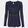 Women's Flowy Long Sleeve V-Neck Tee Thumbnail